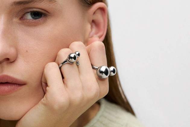 Set de anillos con esfera Set de anillos con esfera
