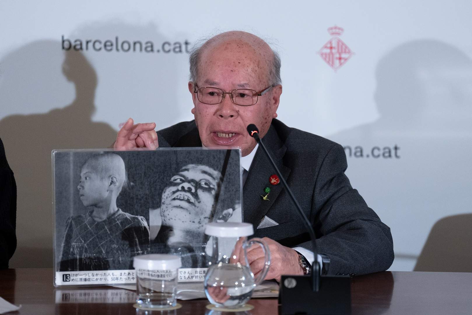 El Premio Nobel de la Paz señala desde Barcelona a Trump i Putin como peligros para la paz
