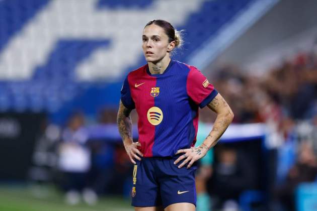 Mapi Leon, durant un partit del Barça a la Supercopa d'Espanya / Foto: Europa Press