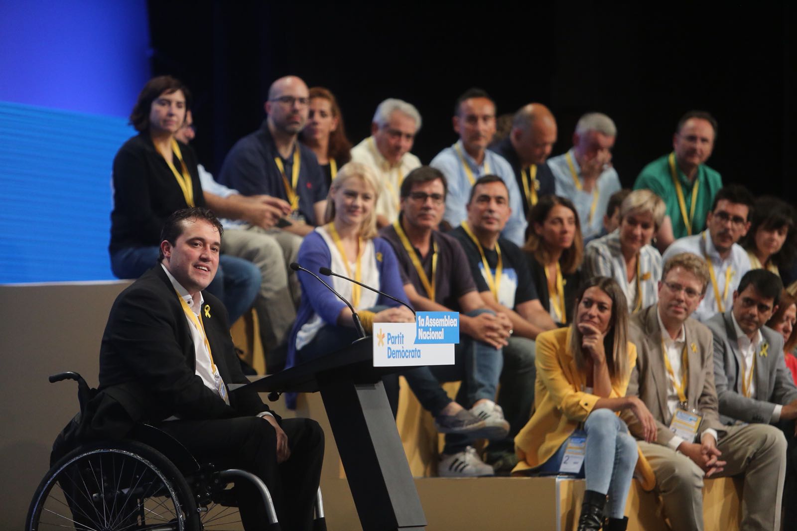 Bonvehí visita a los presos de PDeCAT para abordar la integración en la Crida