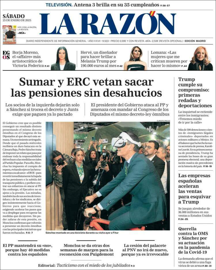 'La Razón' 25 'La Razón' 25