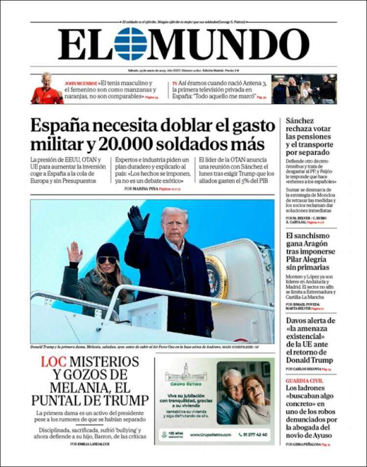 'El Mundo' 25 'El Mundo' 25