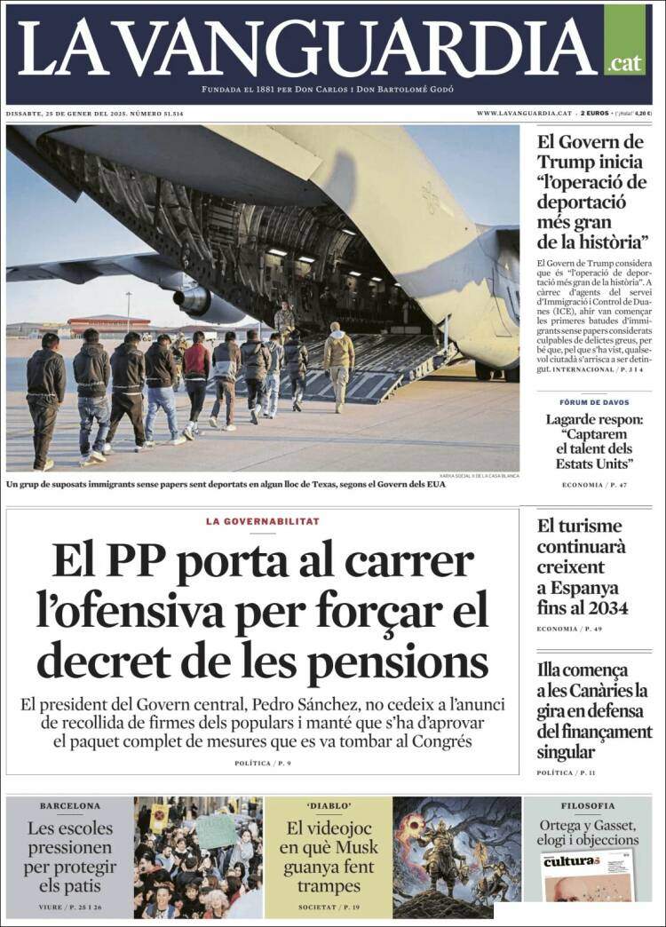 'La Vanguardia' 25 'La Vanguardia' 25
