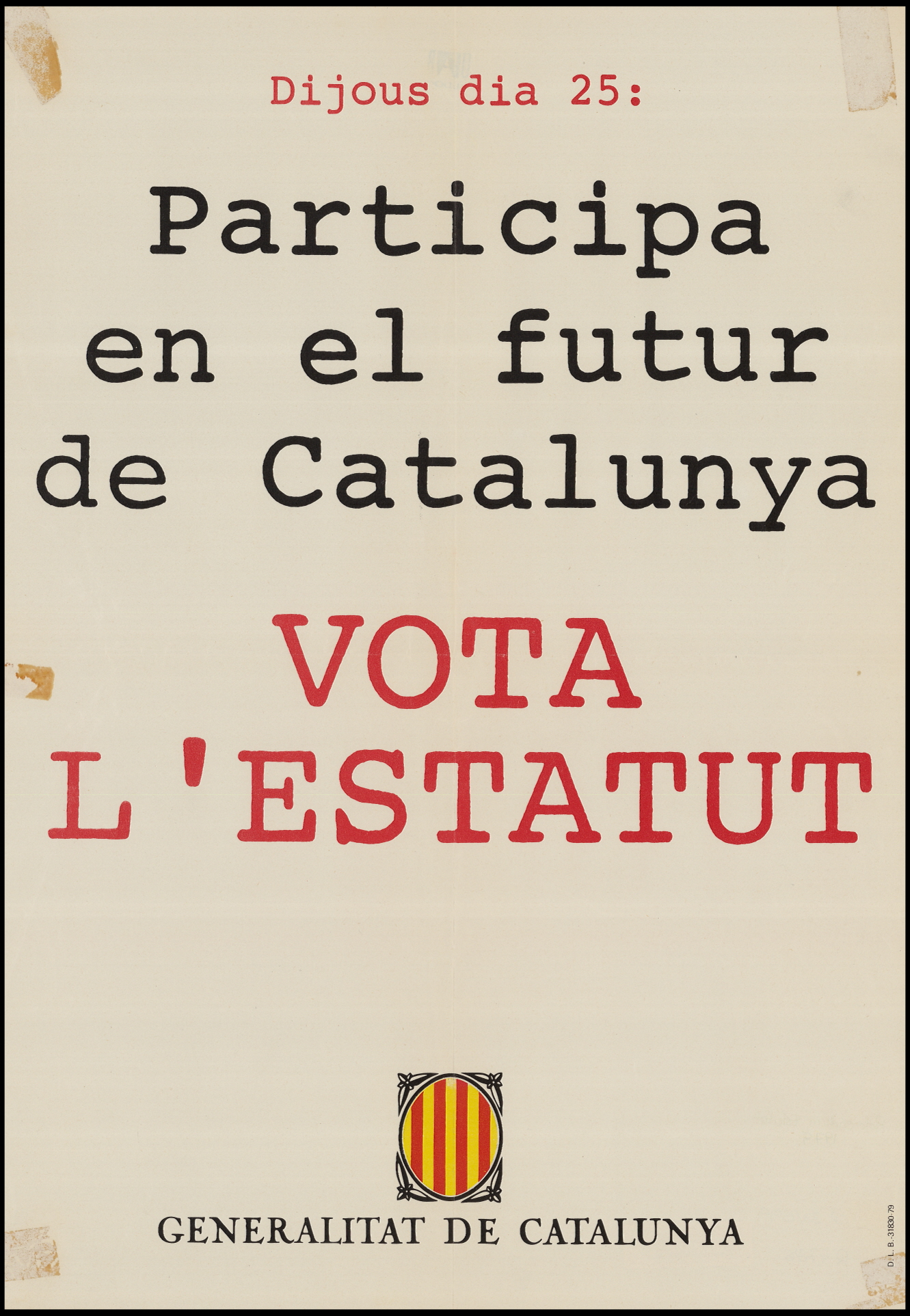 Catalunya vota el Estatuto de 1979