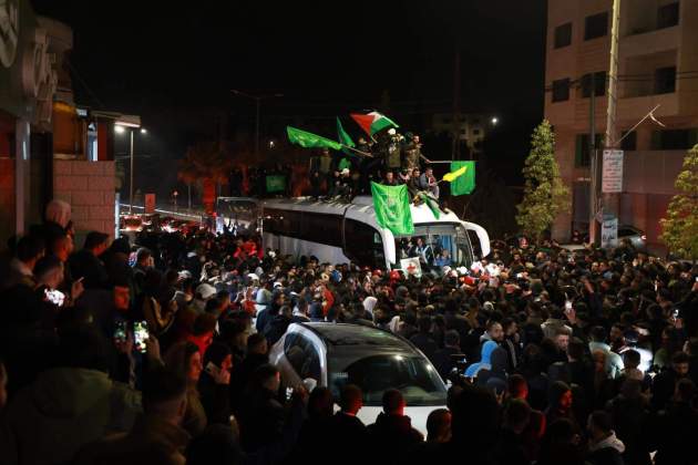 Presos palestins arriben a Ramallah (Efe)