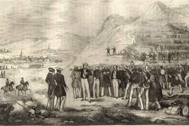 Representación de Cabrera marchándose al exilio de 1840 (1845). Fuente Zumalakarregi Museoa. Ormaiztegi (1) Representación de Cabrera marchándose al exilio de 1840 (1845). Fuente Zumalakarregi Museoa. Ormaiztegi (1)