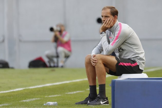 Thomas Tuchel entrenament PSG EFE