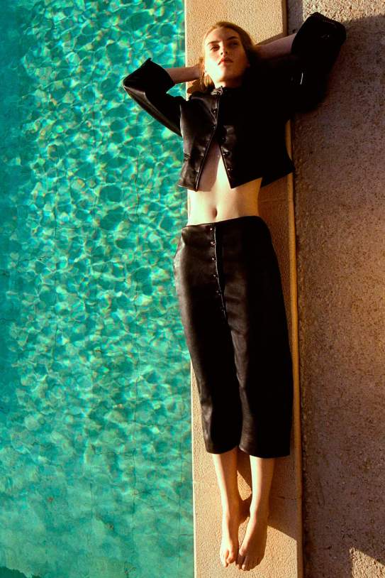 Falda de tubo en tejido revestido1