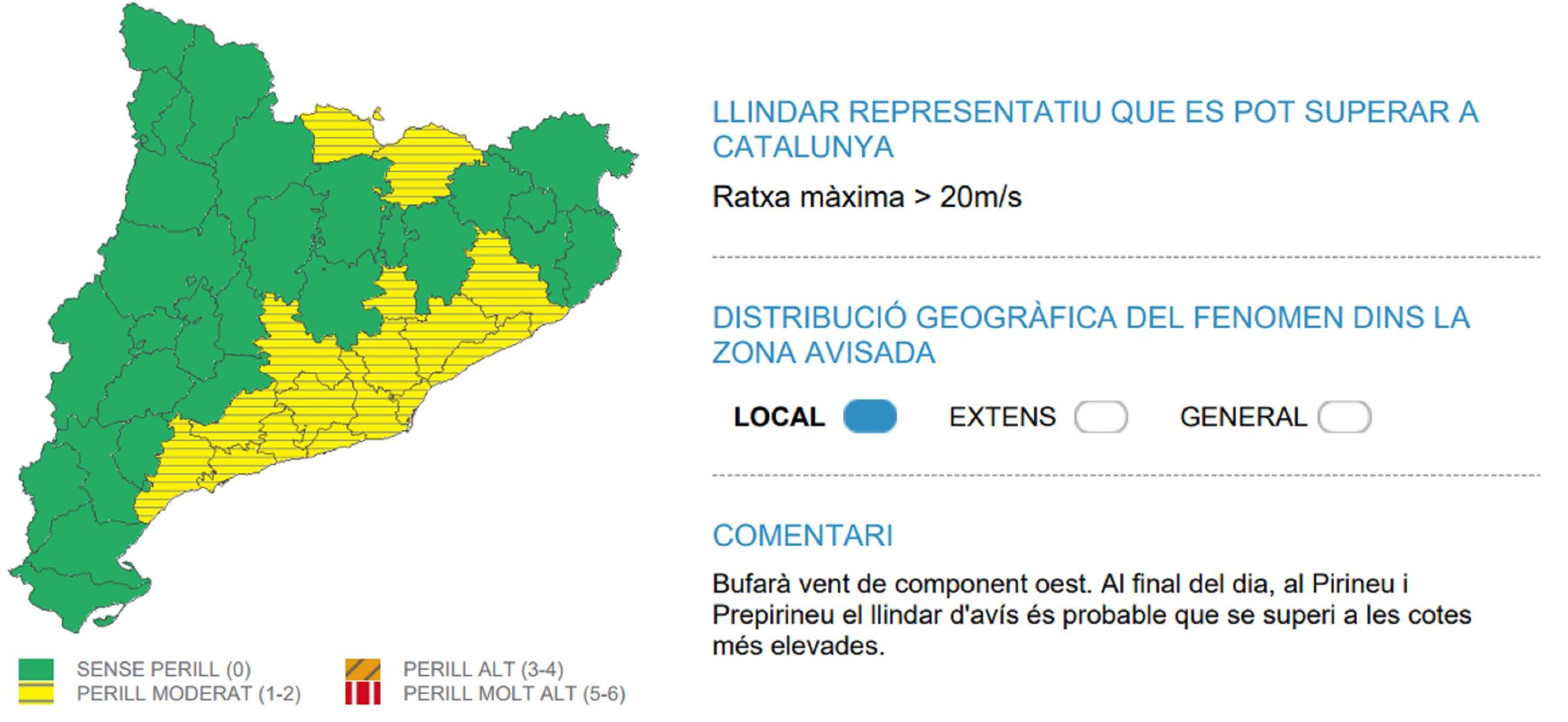 Alerta vent Meteocat Catalunya dimarts, 28 gener 2025 Alerta vent Meteocat Catalunya dimarts, 28 gener 2025