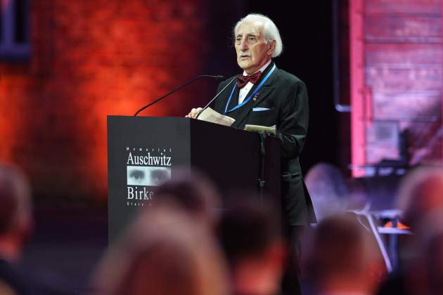Leon Weintraub, superviviente Auschwitz, acto 80 aniversario|cumpleaños liberación / Efe Leon Weintraub, superviviente Auschwitz, acto 80 aniversario|cumpleaños liberación / Efe
