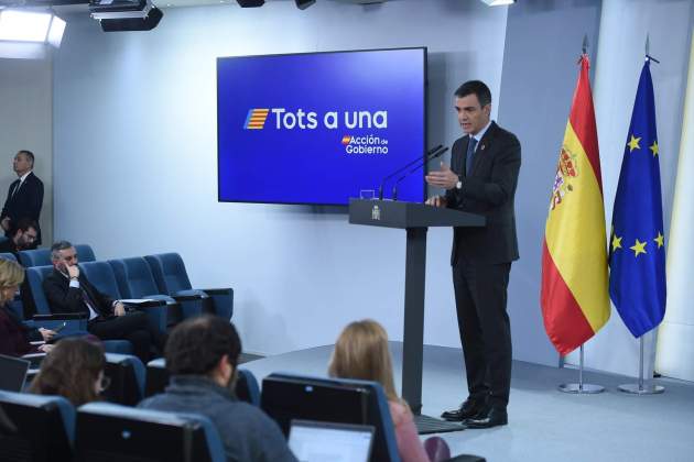Pedro Sánchez compareix després acord amb Junts pensions Europa Press Pedro Sánchez compareix després acord amb Junts pensions Europa Press