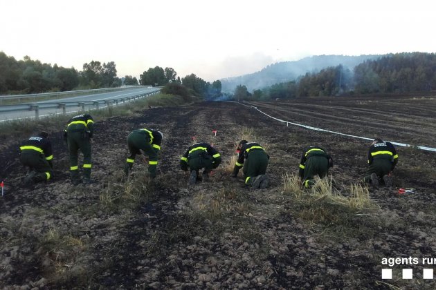 investigación incendio Agentes Rurales - CARO 