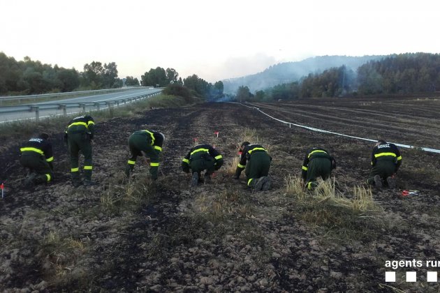 investigació incendi Agents Rurals - CAR 