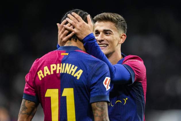 Gavi celebración gol Raphinha / Foto: Europa Press