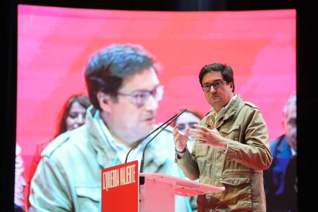 Óscar López discur PSOE Madrid EFE Óscar López discur PSOE Madrid EFE