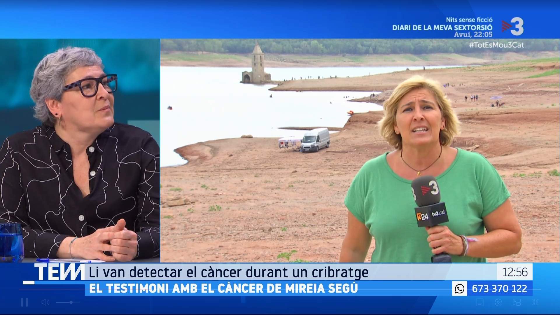 Mireia Segú antes y después, TV3 Mireia Segú antes y después, TV3