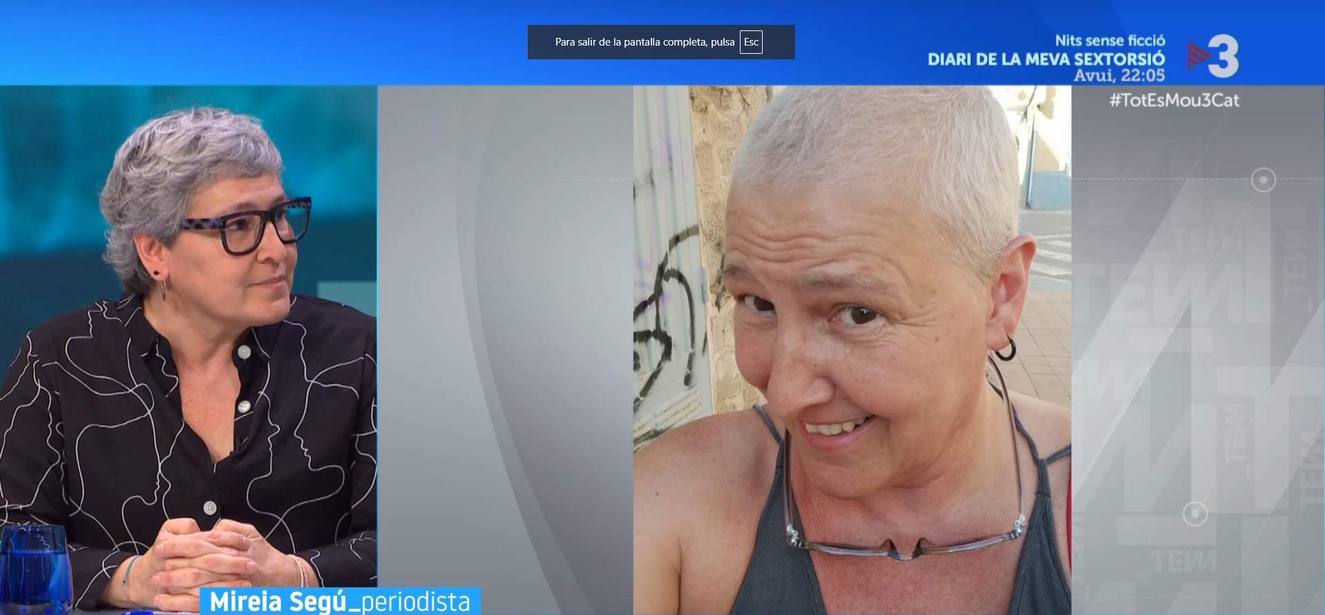 Mireia Segú cuando|cuándo se rapó el pelo, TV3 Mireia Segú cuando|cuándo se rapó el pelo, TV3