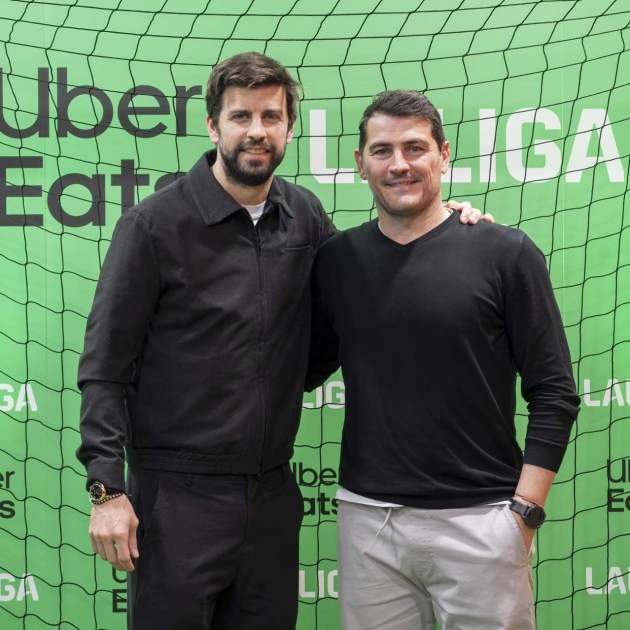Gerard Piqué Iker Casillas presentación Uber Eats / Foto: EFE Gerard Piqué Iker Casillas presentación Uber Eats / Foto: EFE