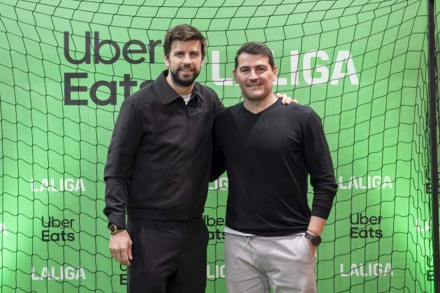 Gerard Piqué Iker Casillas presentación Uber Eats / Foto: EFE Gerard Piqué Iker Casillas presentación Uber Eats / Foto: EFE