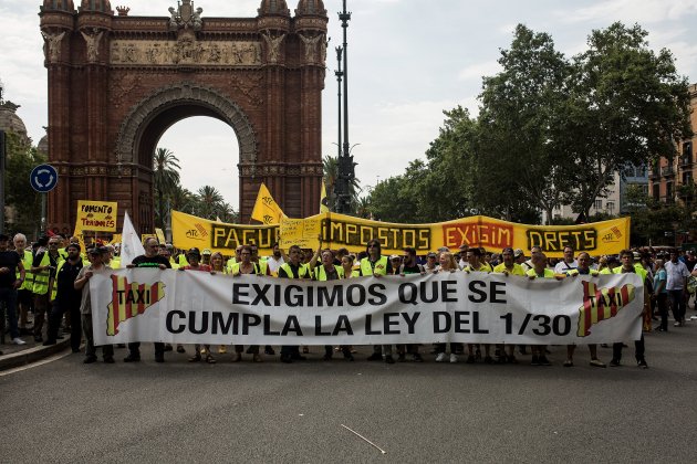 manifestacio taxistes barcelona vaga elite taxi - Carles Palacio