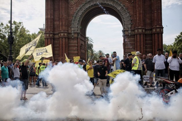 inici de la manifestació taxistes /G.R