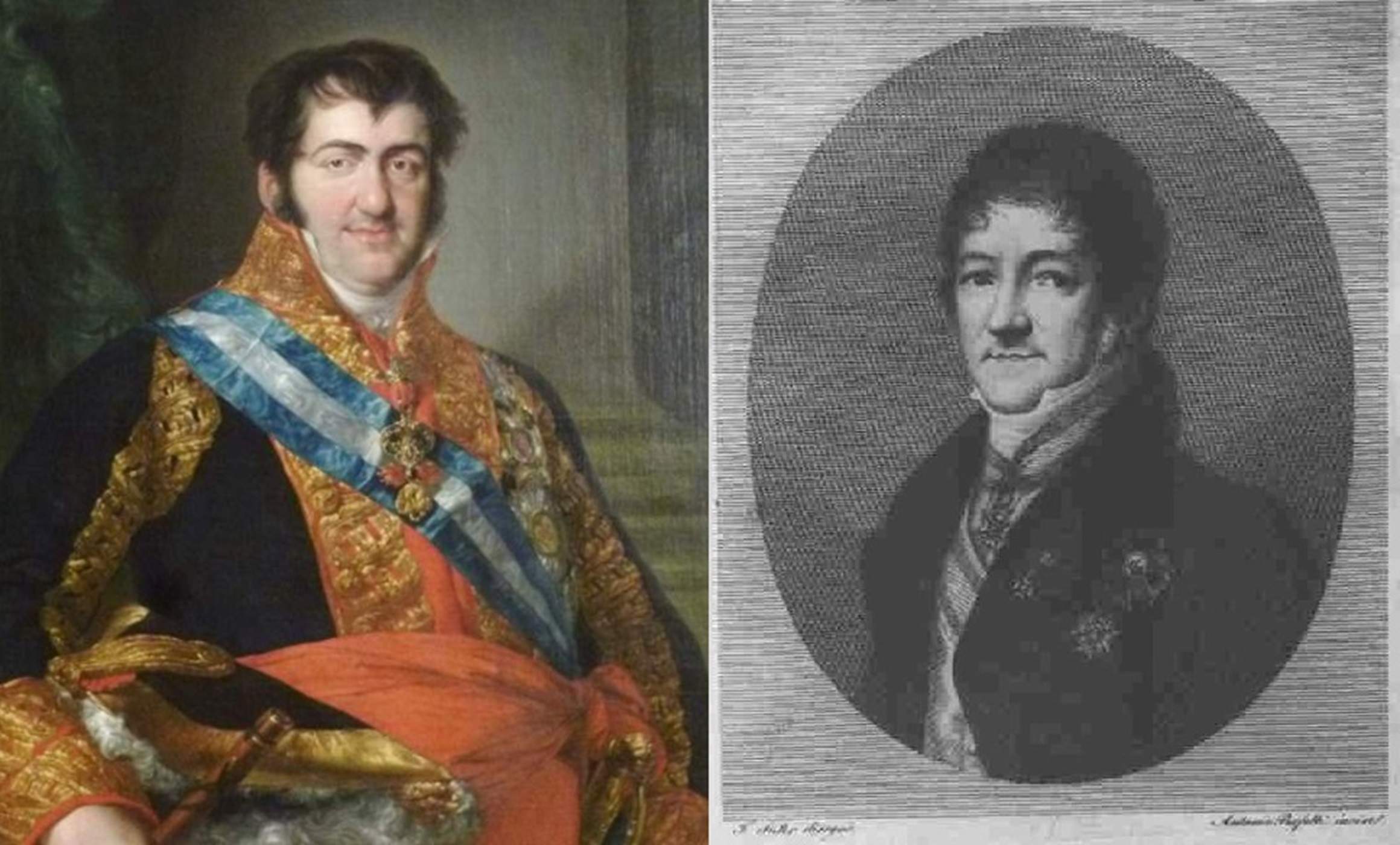 Fernando VII y Luis de Onis. Fuente Museo del Prado y Wikimedia Commons Fernando VII y Luis de Onis. Fuente Museo del Prado y Wikimedia Commons