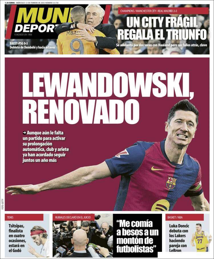 Mundo Deportivo Llevada|Traída 12 02 2025 Mundo Deportivo Llevada|Traída 12 02 2025