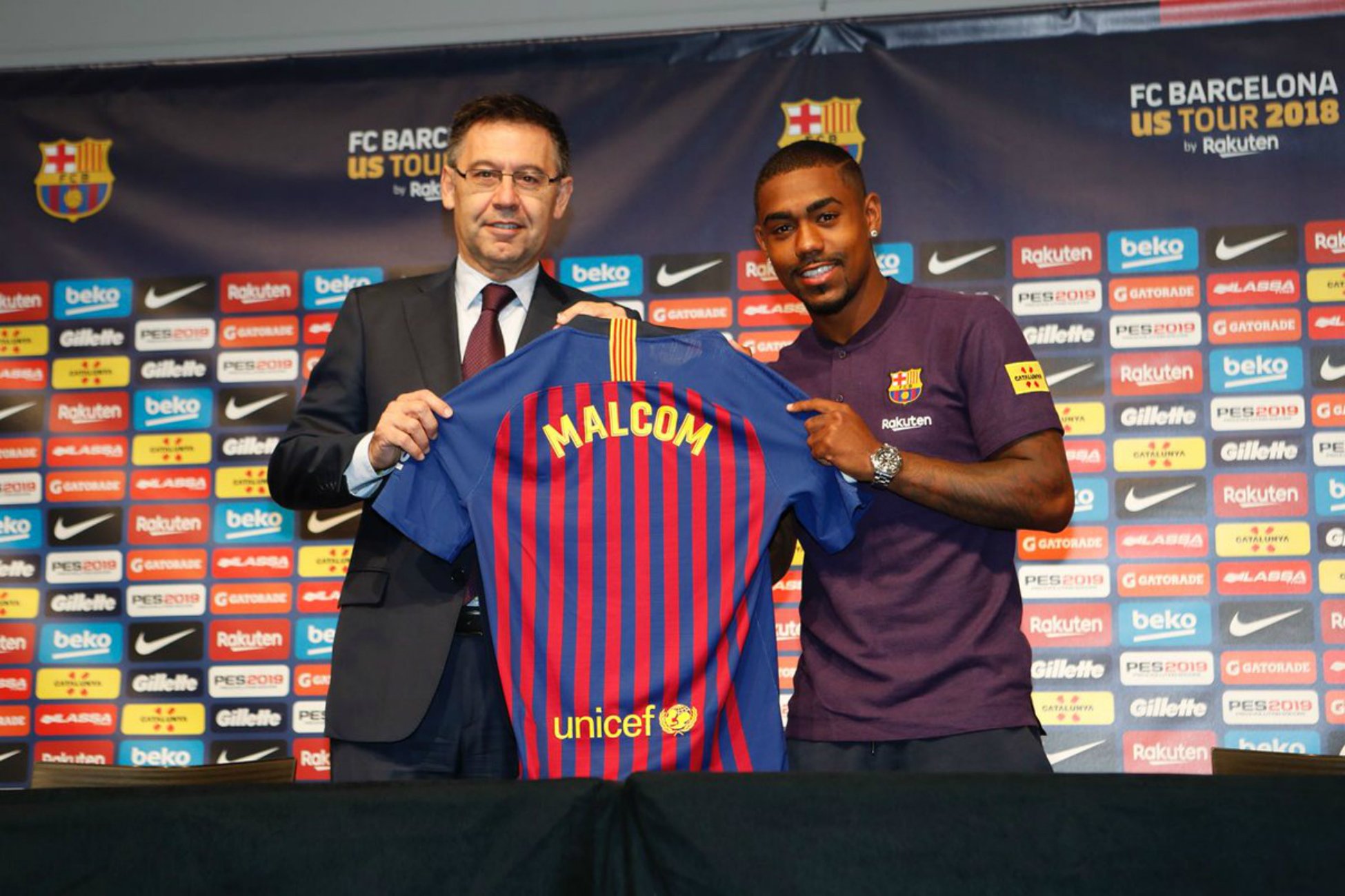 Malcom: "Neymar y Ronaldinho son mis ídolos"