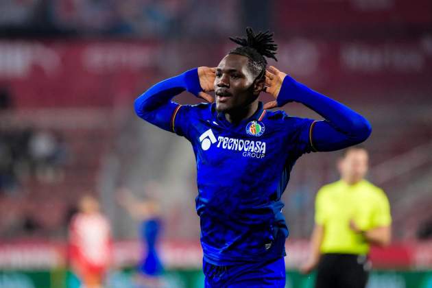 Christantus Uche gol Girona Getafe / Foto: EFE Christantus Uche gol Girona Getafe / Foto: EFE