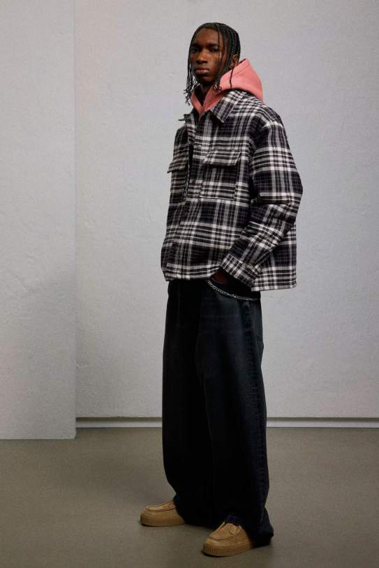 Sobrecamisa de franela Oversized Fit1 Sobrecamisa de franela Oversized Fit1