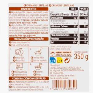 Crema de llenties Hacendado Crema de llenties Hacendado