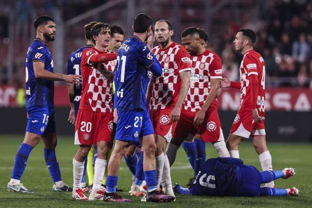 Incidente entre el Girona y el Getafe / Foto: Europa Press Incidente entre el Girona y el Getafe / Foto: Europa Press