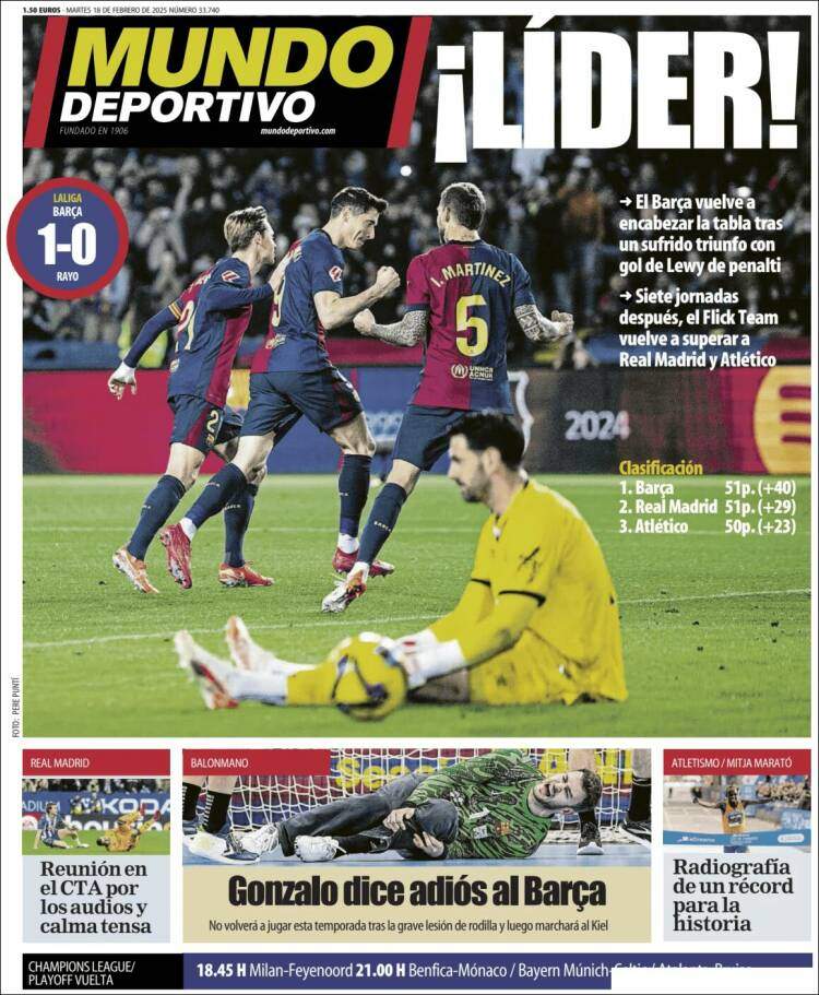 Mundo Deportivo Llevada|Traída 18 02 2025 Mundo Deportivo Llevada|Traída 18 02 2025