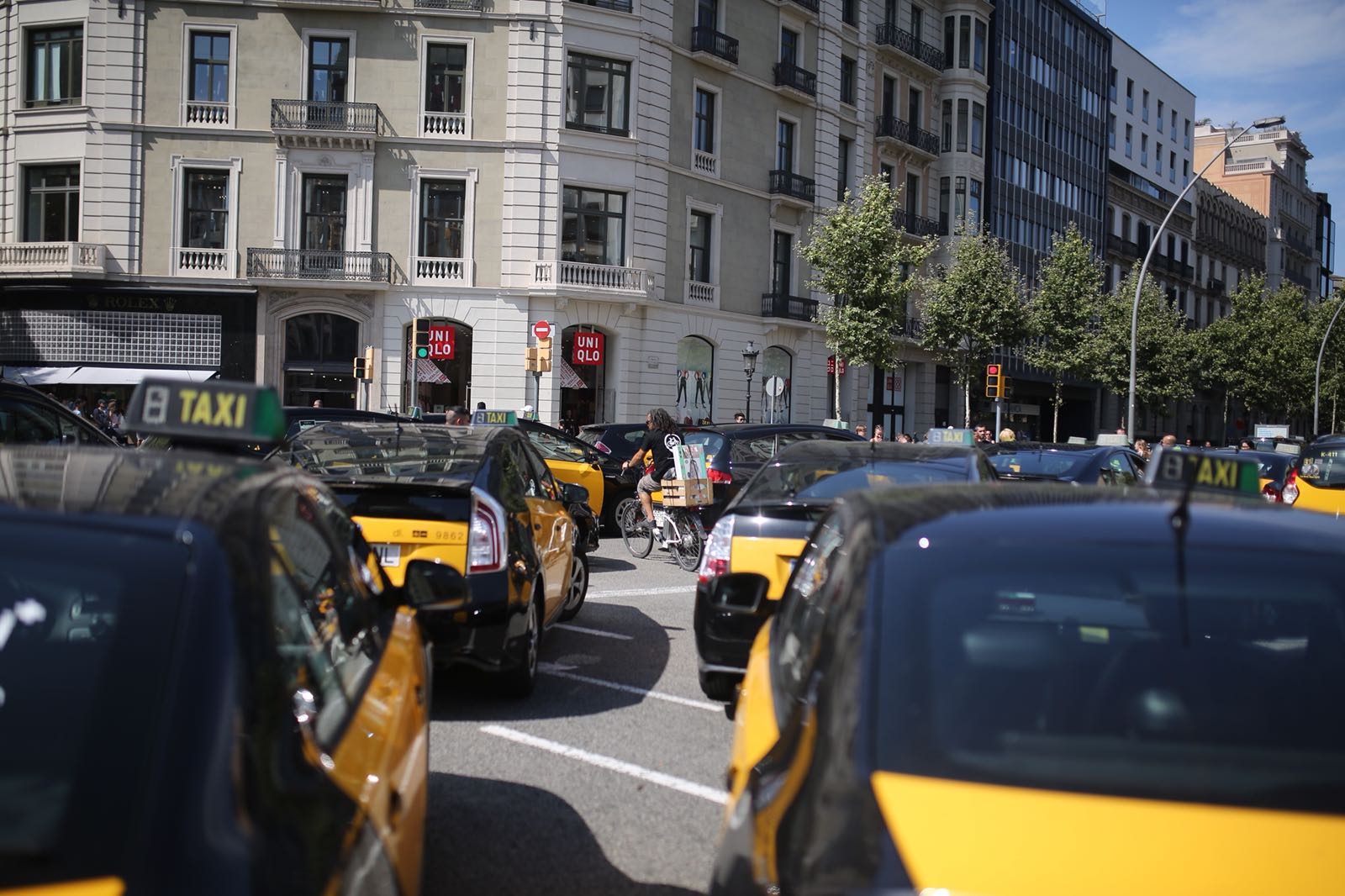 Els taxistes mantenen la vaga fins dilluns