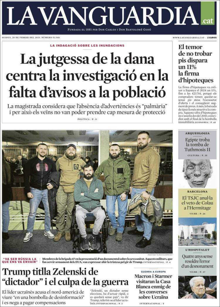 'La Vanguardia' 20 'La Vanguardia' 20