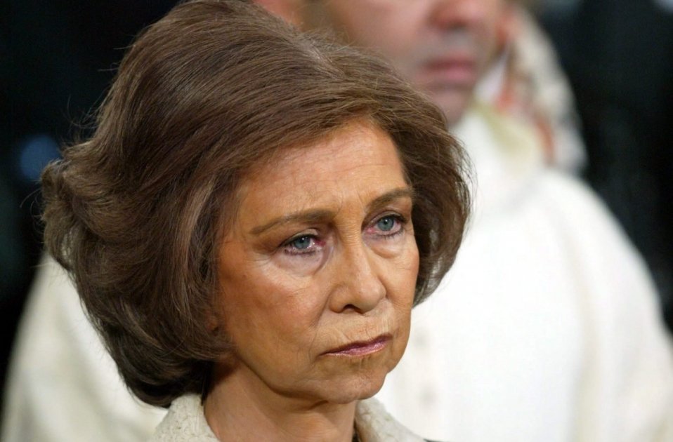 Reina Sofía llorando - EFE