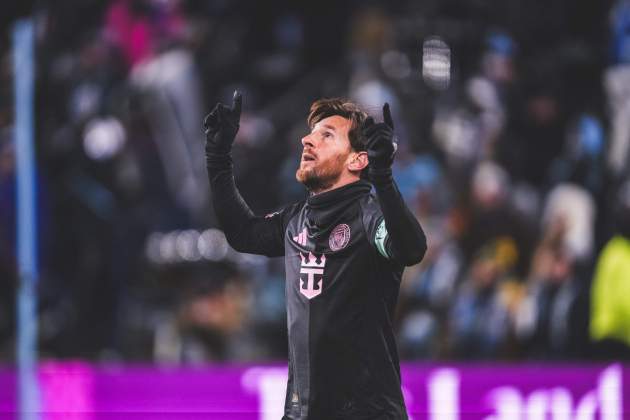 Leo Messi celebra el seu primer gol de la temporada / Foto: Inter Miami Leo Messi celebra el seu primer gol de la temporada / Foto: Inter Miami