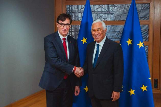 Salvador Illa i president Consell Europeu, Antonio Costa : Pol Rovirosa Salvador Illa i president Consell Europeu, Antonio Costa : Pol Rovirosa