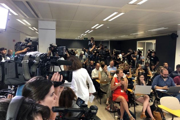 Periodistes Torra Puigdemont Delegació UE - Marta Lasalas Periodistes Torra Puigdemont Delegació UE - Marta Lasalas
