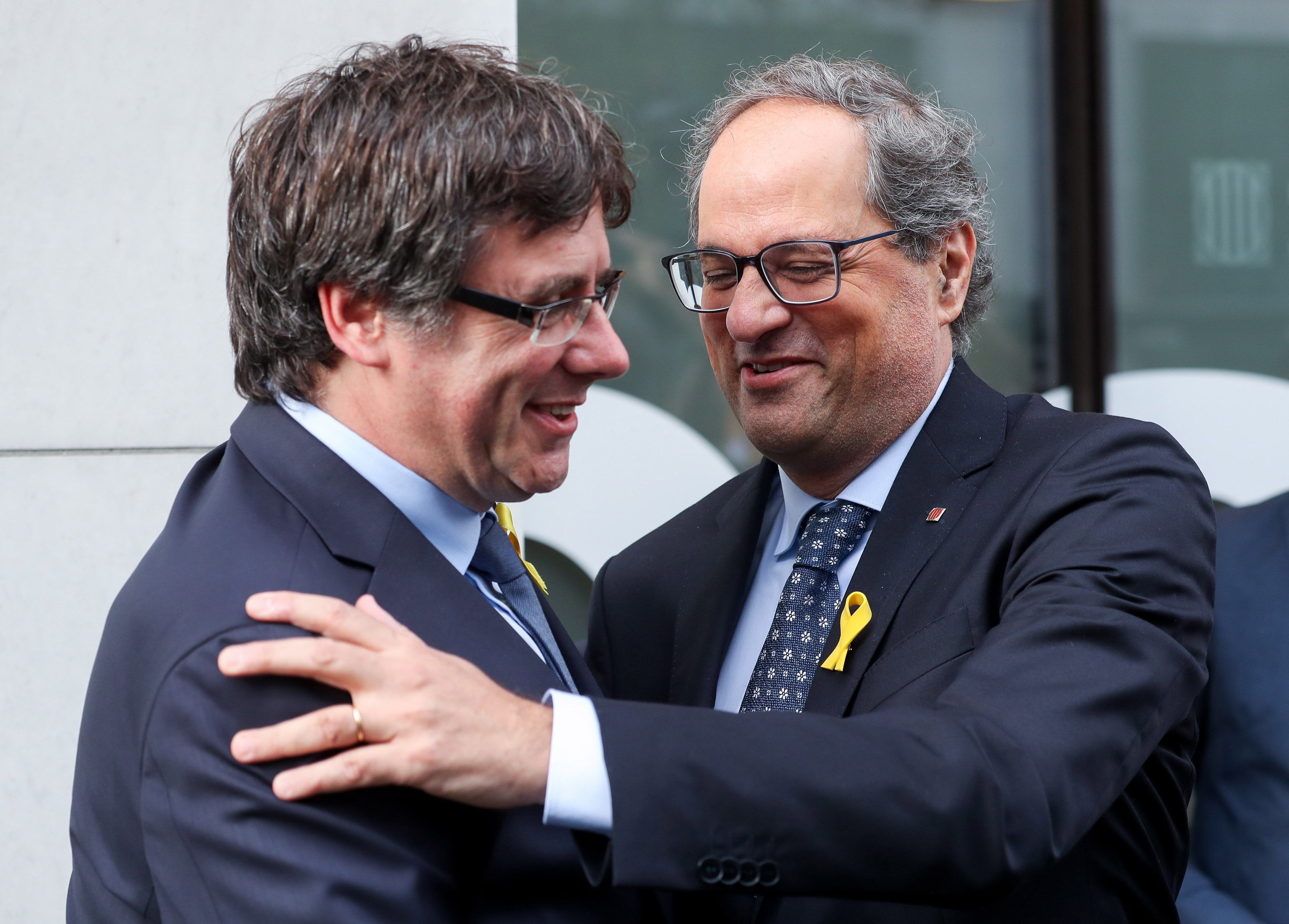 Torra y Puigdemont felicitan a los Dragons Catalans por ganar la Challenge Cup