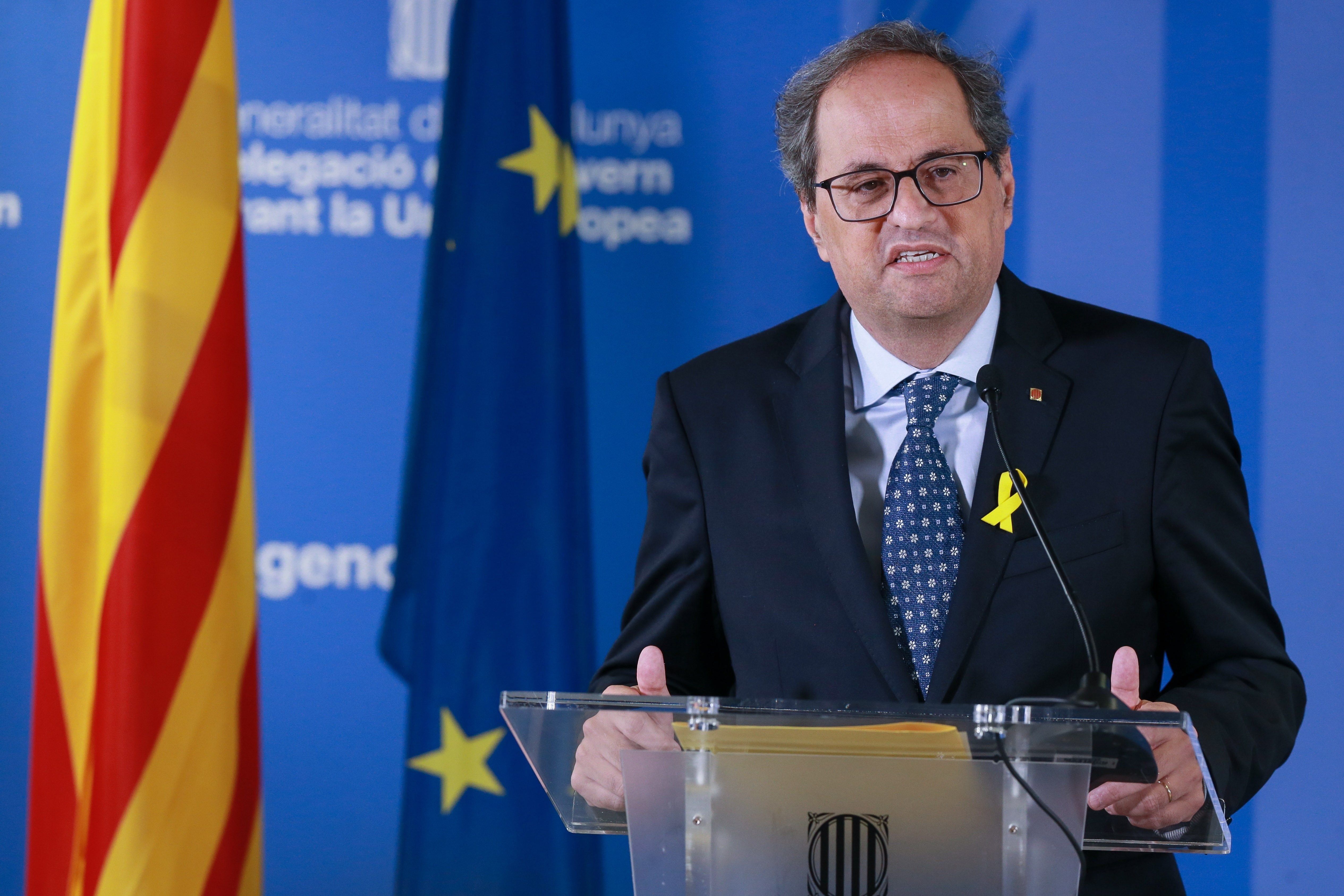 Torra relanza el protagonismo de los delegados en el exterior presidiendo un encuentro en Bruselas