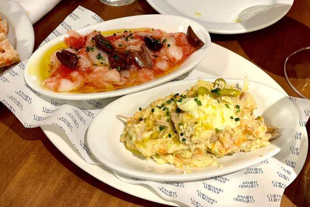 Deshilada de bacalao y ensalada rusa Colmado Wilmot Foto Emma Lleva|Trae Deshilada de bacalao y ensalada rusa Colmado Wilmot Foto Emma Lleva|Trae