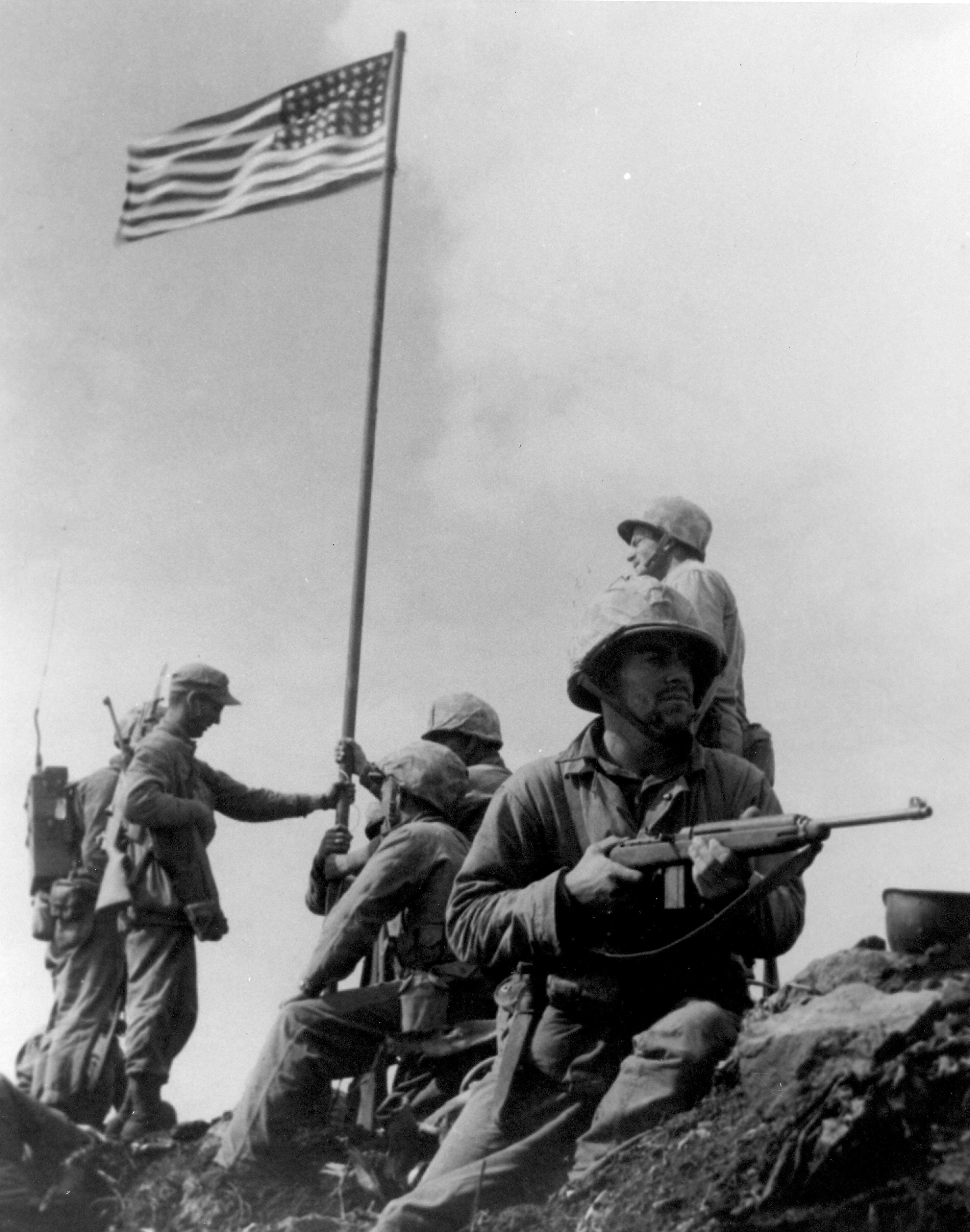 First Iwo Jima Flag Raising First Iwo Jima Flag Raising