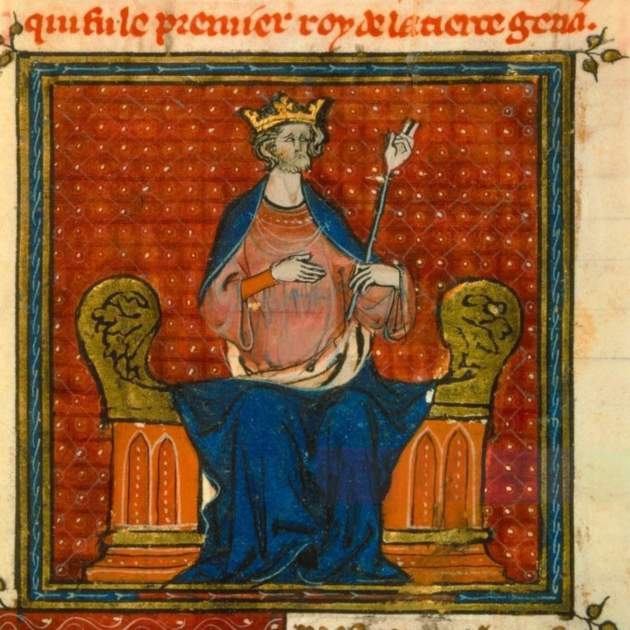 Representación coetánea de la coronación de Hug Capet. Fuente Biblioteca Nacional de Francia Representación coetánea de la coronación de Hug Capet. Fuente Biblioteca Nacional de Francia