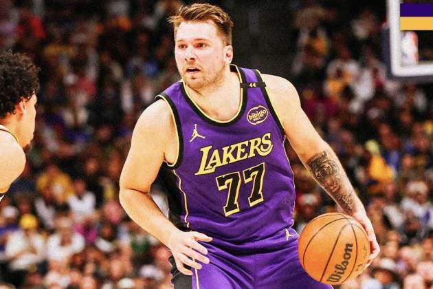 Dončić vs Nuggets / Foto: @LosLakers Dončić vs Nuggets / Foto: @LosLakers