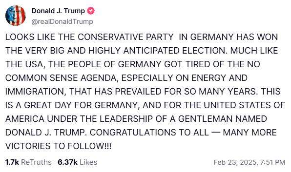 Trump a Truth Social Trump a Truth Social