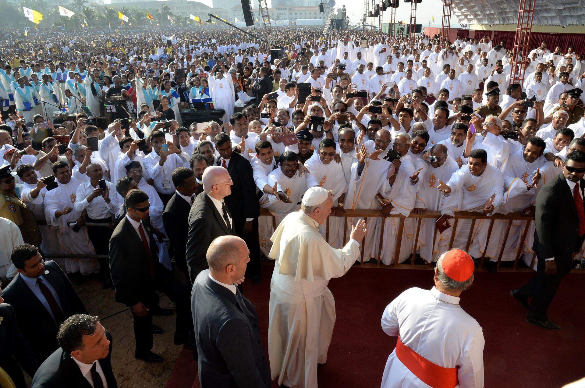 papa Francesc viatge Sri Lanka 2015 Efe papa Francesc viatge Sri Lanka 2015 Efe