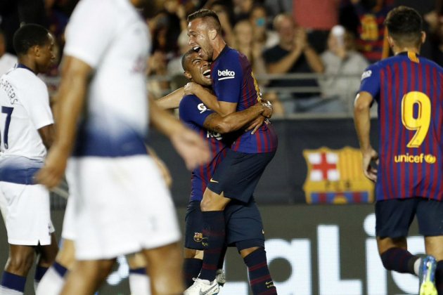 Arthur Barça gol Tottenham Rafinha gira FCB Arthur Barça gol Tottenham Rafinha gira FCB