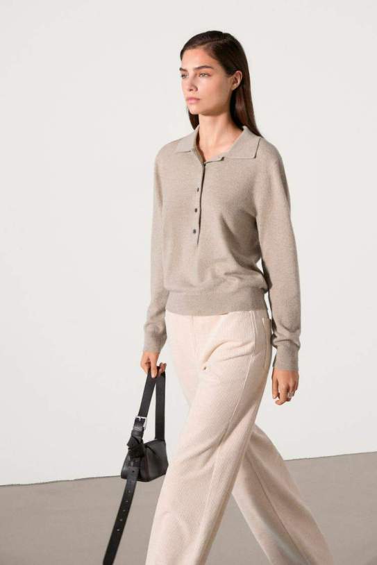 Jersey punto polo 100% cashmere1