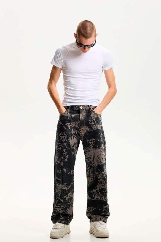 Jeans baggy print1 Jeans baggy print1